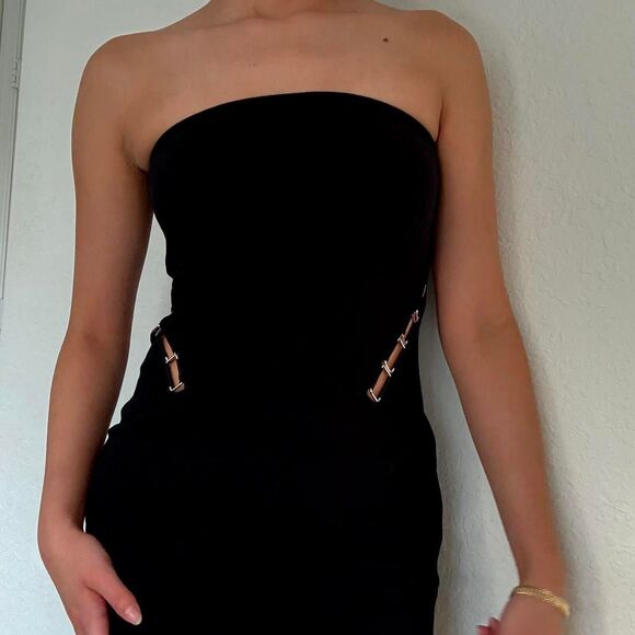 Vintage Express strapless mini dress - Picture 2 of 6